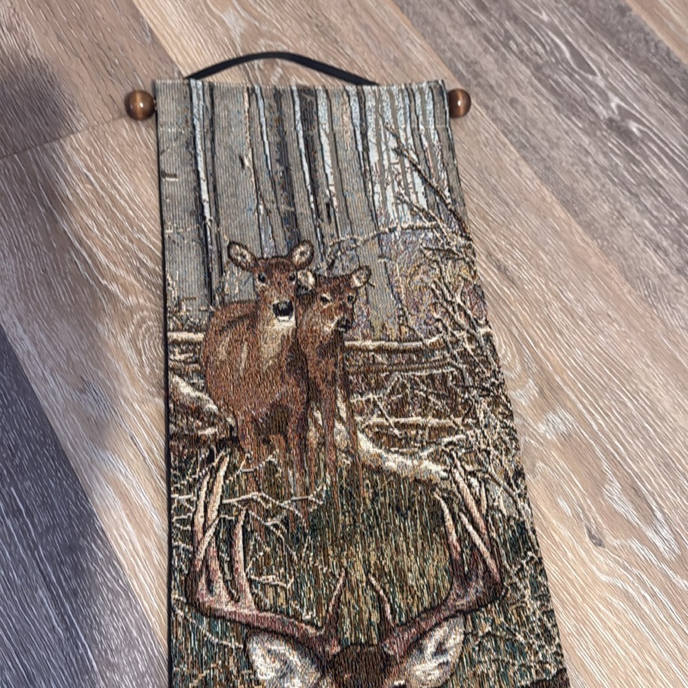 Rustic Deer Wall Hanging Decor 2 piece set - Picture 3 of 9